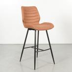 Barkruk Boden, cognac, 4-poot onderstel, Huis en Inrichting, Stoelen, Ophalen of Verzenden, Gebruikt