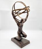 Statuette, Atlas - 45 cm - Bronze, Antiek en Kunst