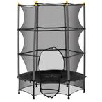 TRUUSK Kindertrampoline Ø140 cm - Met Veiligheidsnet en Rand, Verzenden, Nieuw