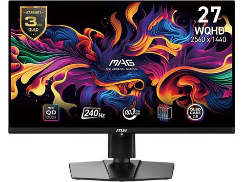 Msi - QHD Gaming monitor - 26.5 inch - Zwart, Computers en Software, Monitoren, Overige typen, In hoogte verstelbaar, 1 tot 2 ms