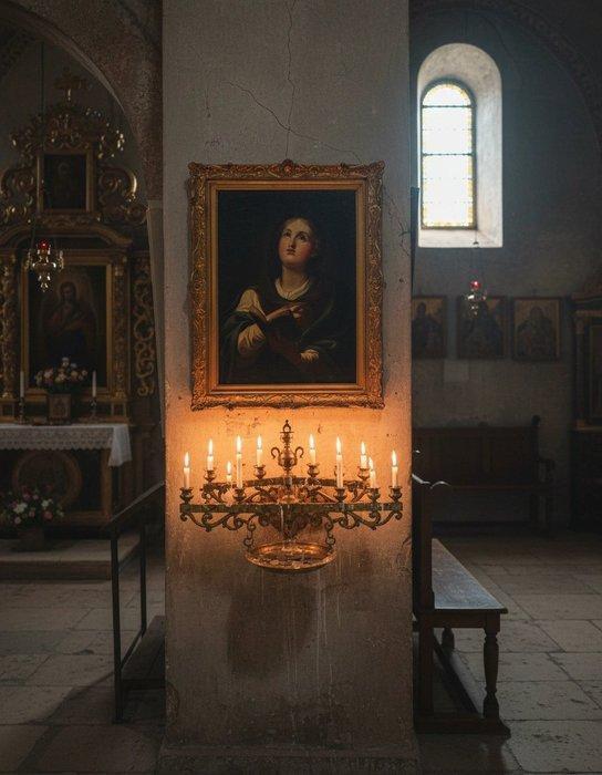 École Européene (XVIII) - Madonna du Livre, Antiek en Kunst, Kunst | Schilderijen | Klassiek