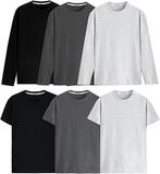 2dekans | PANTONECLO Heren T-shirt Multipack 6 stuks – Lange, Kleding | Heren, T-shirts, Ophalen of Verzenden, Nieuw
