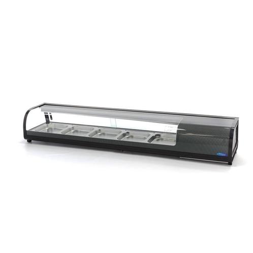 Sushi- en Tapasvitrine - 132 L - 5 x 1/2 GN - Tafelmodel -, Zakelijke goederen, Horeca | Keukenapparatuur, Nieuw in verpakking