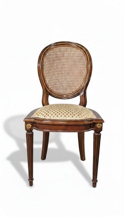 Chaise de salle à manger (8) - Acajou, Bois, Velour - 8, Antiek en Kunst, Antiek | Overige Antiek