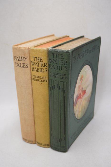 Kingsley, Theaker - 3 books. The water babies in 2 different, Antiek en Kunst, Antiek | Boeken en Manuscripten