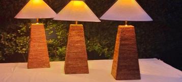 Lamp (3) - Tafel-vloerlampen-Rotan-Luxe Gevlochten-70 cm