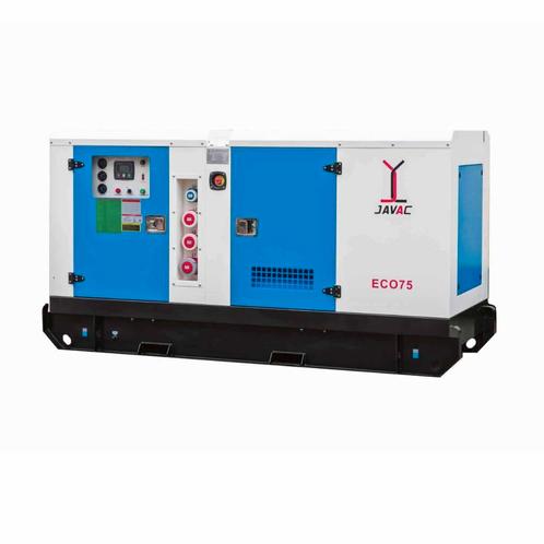 Javac - 75 KVA - Generator - Aggregaat - ECO Noodstroom, Articles professionnels, Machines & Construction | Générateurs, Enlèvement ou Envoi