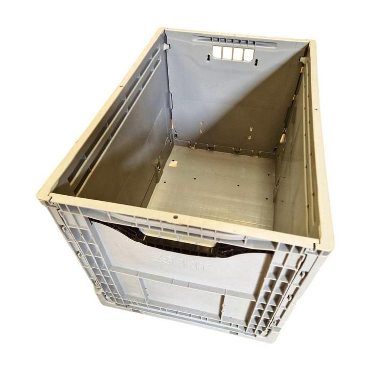 Vouwkrat klapkrat 600x400x400mm extra stevig 80l grijs, Zakelijke goederen, Kantoor en Winkelinrichting | Magazijn, Stelling en Opslag