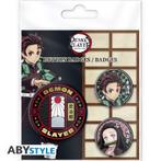Demon Slayer Tanjiro & Nezuko Badge Pack (3x), Ophalen of Verzenden