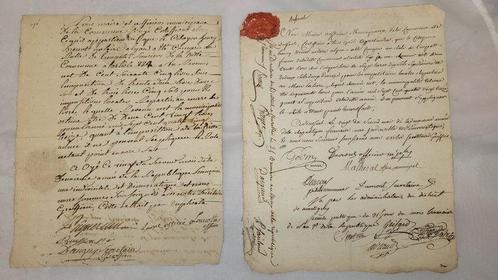 France - Document - 4 documents manuscrits originaux –, Verzamelen, Film en Tv