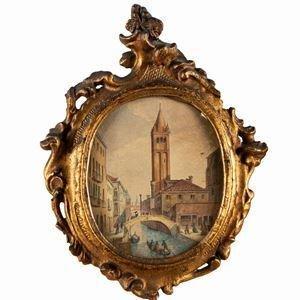 Franz Vervloet (1795-1972) - Venezia Campo San Paternian, Antiek en Kunst, Kunst | Schilderijen | Klassiek