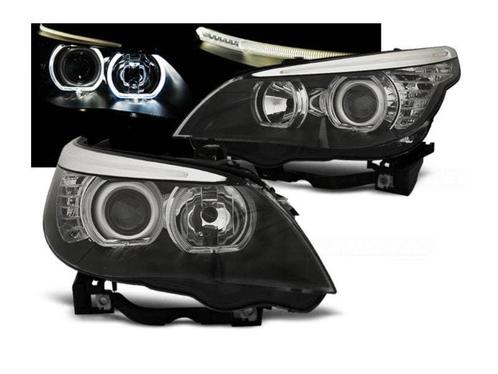 LED Angel Eyes koplamp Black geschikt voor BMW E60 E61, Autos : Pièces & Accessoires, Éclairage, Envoi
