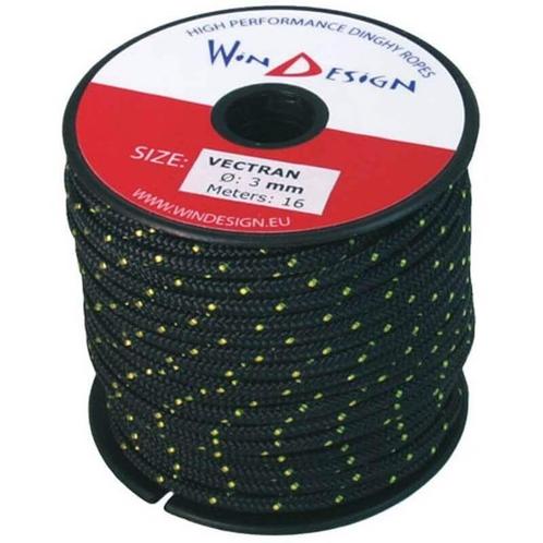 Minireel 3mm Vectran 16m, Watersport en Boten, Accessoires en Onderhoud, Nieuw, Ophalen of Verzenden