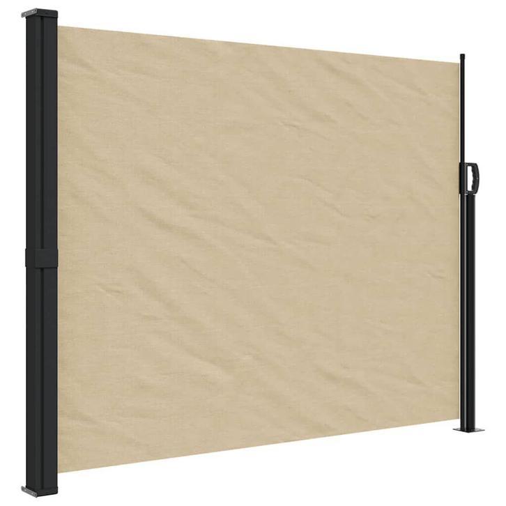 Windscherm Beige | OP = OP 51% Korting, Tuin en Terras, Tuinschermen, Nieuw, Staal, 150 tot 200 cm, 200 cm of meer, Verzenden