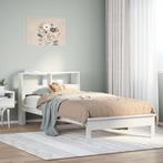 vidaXL Bed met boekenkast zonder matras grenenhout wit, Huis en Inrichting, Slaapkamer | Bedden, Verzenden, Nieuw