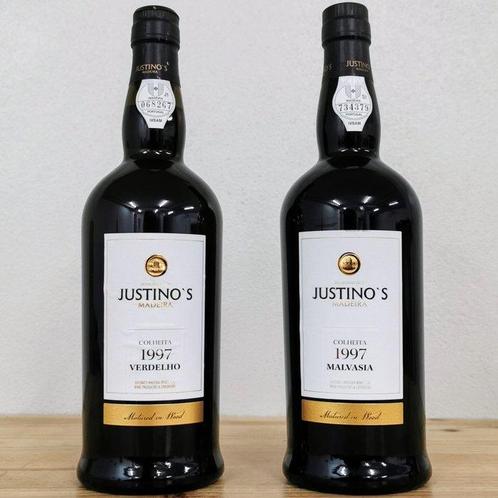 1997 Justinos Colheita: Malvasia & Verdelho - Madère - 2, Verzamelen, Wijnen