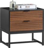 2dekans | SoBuy FBT156-BR Nachtkastje - Zwart met 2 Lades &, Huis en Inrichting, Ophalen of Verzenden, Nieuw