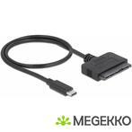 DeLOCK 63803 tussenstuk voor kabels USB C 22-pin SATA Zwart, Verzenden