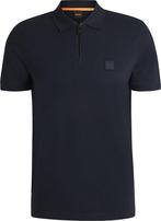 BOSS Passerzip Half Zip Polo Navy maat Maat 52/54 (L) Heren, Kleding | Heren, Polo's, Maat 52/54 (L), BOSS, Nieuw, Verzenden