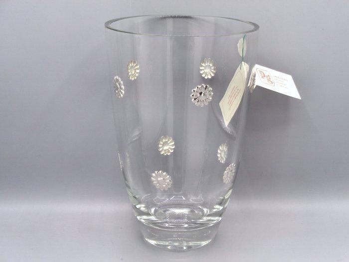 PG-MIANI Argenteria - Vaas - .925 zilver, en glas, Antiek en Kunst, Antiek | Zilver en Goud