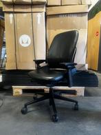 Steelcase Leap V2 Bureaustoel Met Unieke Leren Stoffering, Ergonomisch, Bureaustoel, Zo goed als nieuw, Zwart