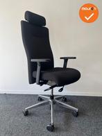 ROVO XP 4030 bureaustoel - Zwart gestoffeerd - chrome voetkr, Werkplek, Ophalen of Verzenden, Gebruikt, Stoel