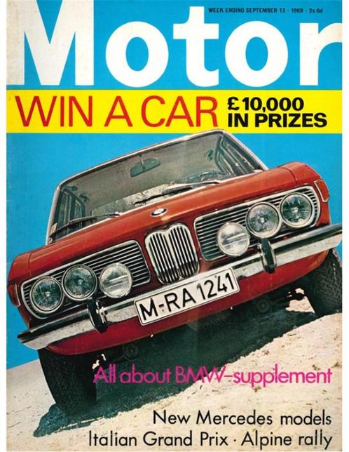 1969 MOTOR MAGAZINE 3502 ENGELS, Boeken, Auto's | Folders en Tijdschriften