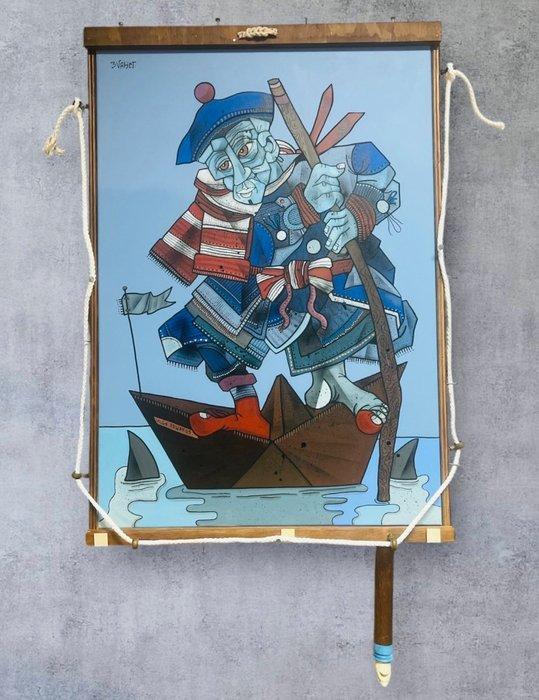 Aket Kubic (1989) - Hugh Edwards, Antiek en Kunst, Kunst | Schilderijen | Modern