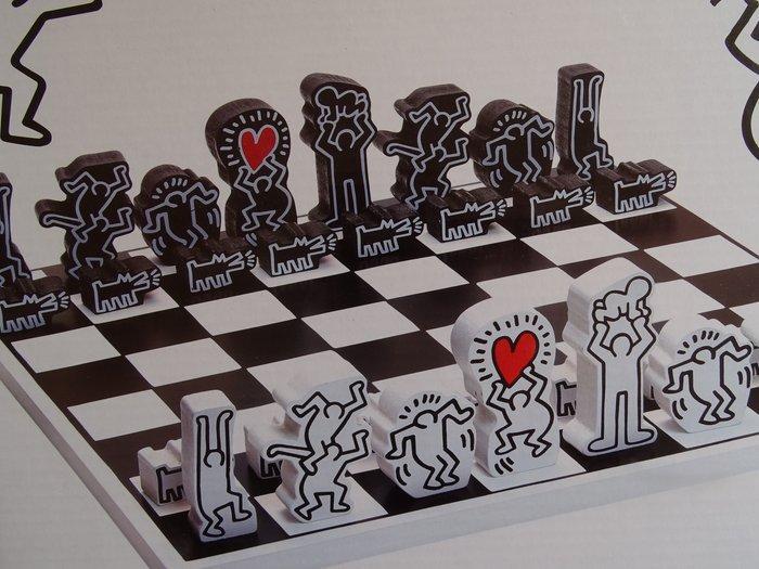 Keith Haring, (after) - Schaakspel - Hout, Antiek en Kunst, Curiosa en Brocante