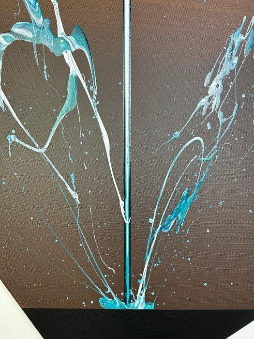 Santicri - Axis, Origin Point, Antiquités & Art, Art | Peinture | Moderne