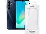 Samsung Galaxy A16 5G - 128GB + Clear Case - Blauw Zwart, Verzenden, Zo goed als nieuw