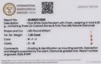 Hanger - 14 karaat Witgoud - 4.89ct. tw. Alexandriet -