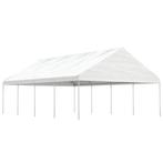 vidaXL Prieel met dak 8,92x5,88x3,75 m polyetheen wit, Verzenden, Nieuw