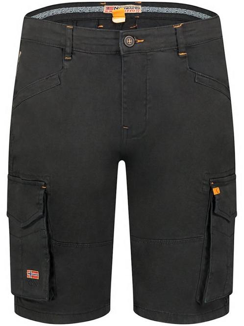 Geographical Norway Bermuda Met Stretch Patrimoine Zwart, Kleding | Heren, Broeken en Pantalons, Verzenden
