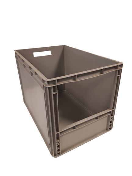 60x40x42 grijpbak grijs PP vlakke bodem Nieuw Per stuk, Articles professionnels, Aménagement de Bureau & Magasin | Entrepôt, Rayonnage & Stockage