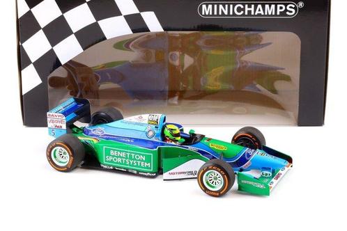 Minichamps 1:18 - Voiture de course miniature - Benetton, Hobby en Vrije tijd, Modelauto's | 1:5 tot 1:12