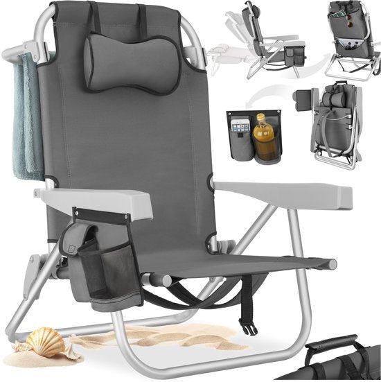 2eChoix | tectake® Beach Chair Coral - Chaise de camping, Huis en Inrichting, Stoelen, Ophalen of Verzenden