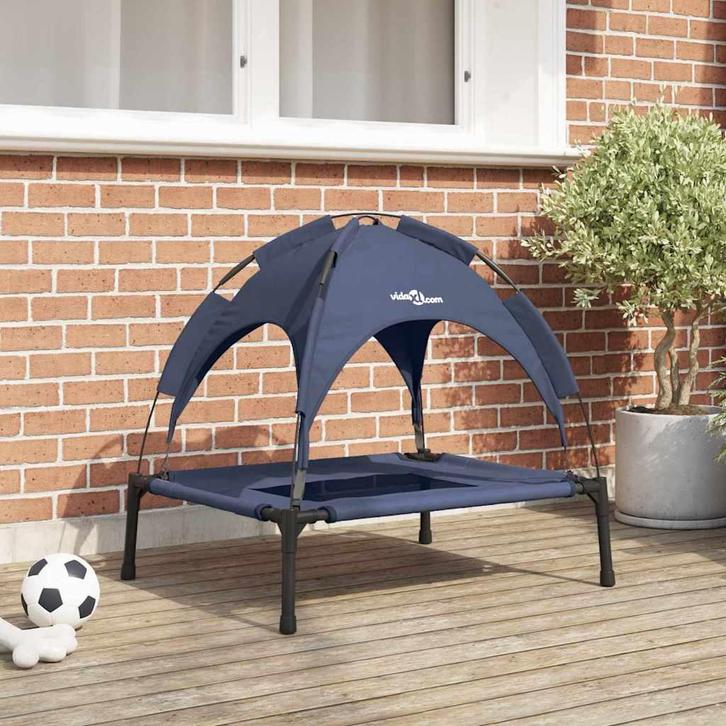 vidaXL Hondenbed Marineblauw l Staal, Dieren en Toebehoren, Honden-accessoires, Nieuw, Verzenden