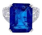 Bague Platine Tanzanite - Diamant