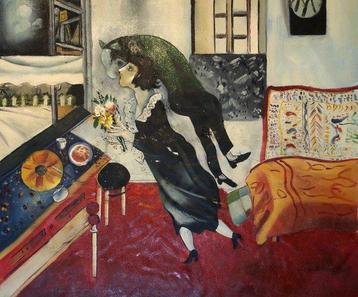 École Européene (XX) - LAnniversaire (Daprès Marc Chagall)