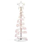 vidaXL LED-kerstboom met kerstballen 100 LEDs warm wit 150, Diversen, Verzenden, Nieuw