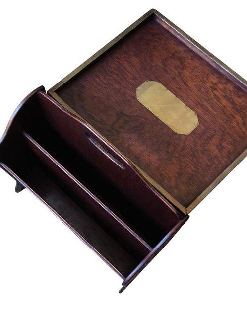 Tijdschriftenhouder - Hout - Met uitklapbare tafel., Antiek en Kunst, Curiosa en Brocante