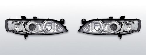 Koplampen Angel Eyes Opel Vectra B 1999-2002 | chroom, Auto-onderdelen, Verlichting, Nieuw, Opel, Verzenden