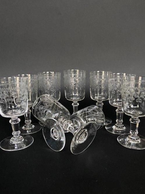 Meisenthal - Service de boisson - Magnifique série de 9, Antiek en Kunst, Antiek | Glaswerk en Kristal