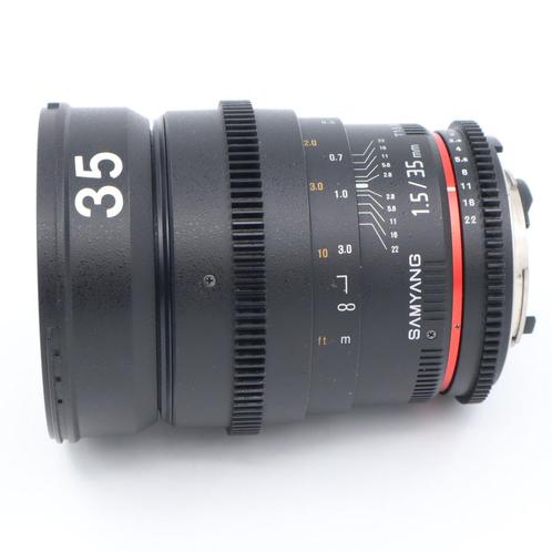 Samyang 35mm T/1.5 VDSLR AS UMC Nikon | Occasion, Audio, Tv en Foto, Foto | Lenzen en Objectieven, Ophalen of Verzenden