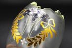 Art Nouveau Enamelled Egg-shaped Glass Vase 1900 - Vaas -