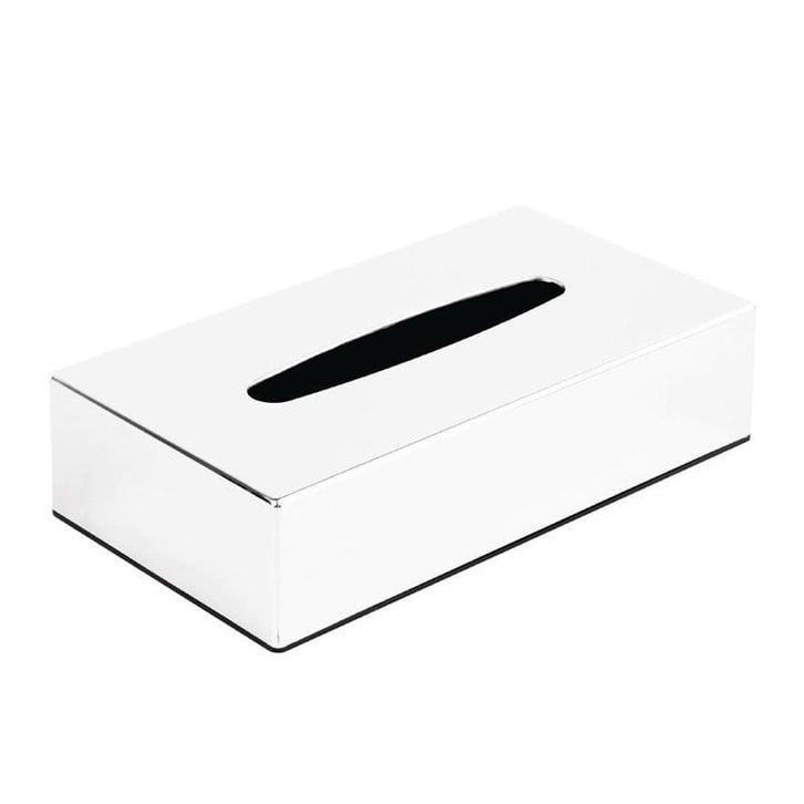 Rechthoekige tissuebox van chroom | 254x139x61(h)mm Bolero, Zakelijke goederen, Horeca | Keukenapparatuur, Nieuw in verpakking