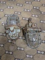 Plafondlamp (2) - Gietijzer - Zware vintage lampen