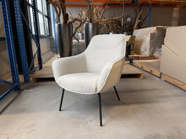 Veiling - Fauteuil Sassy (set van 2) - Boucle - Stof - Ivory, Huis en Inrichting, Fauteuils
