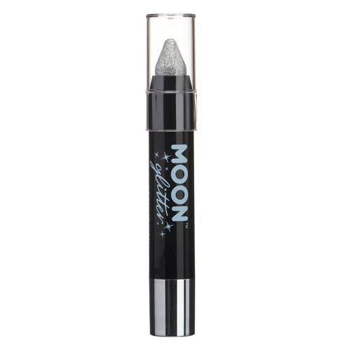 Moon Glitter Holographic Body Crayons Silver 3.2g, Hobby en Vrije tijd, Feestartikelen, Nieuw, Verzenden